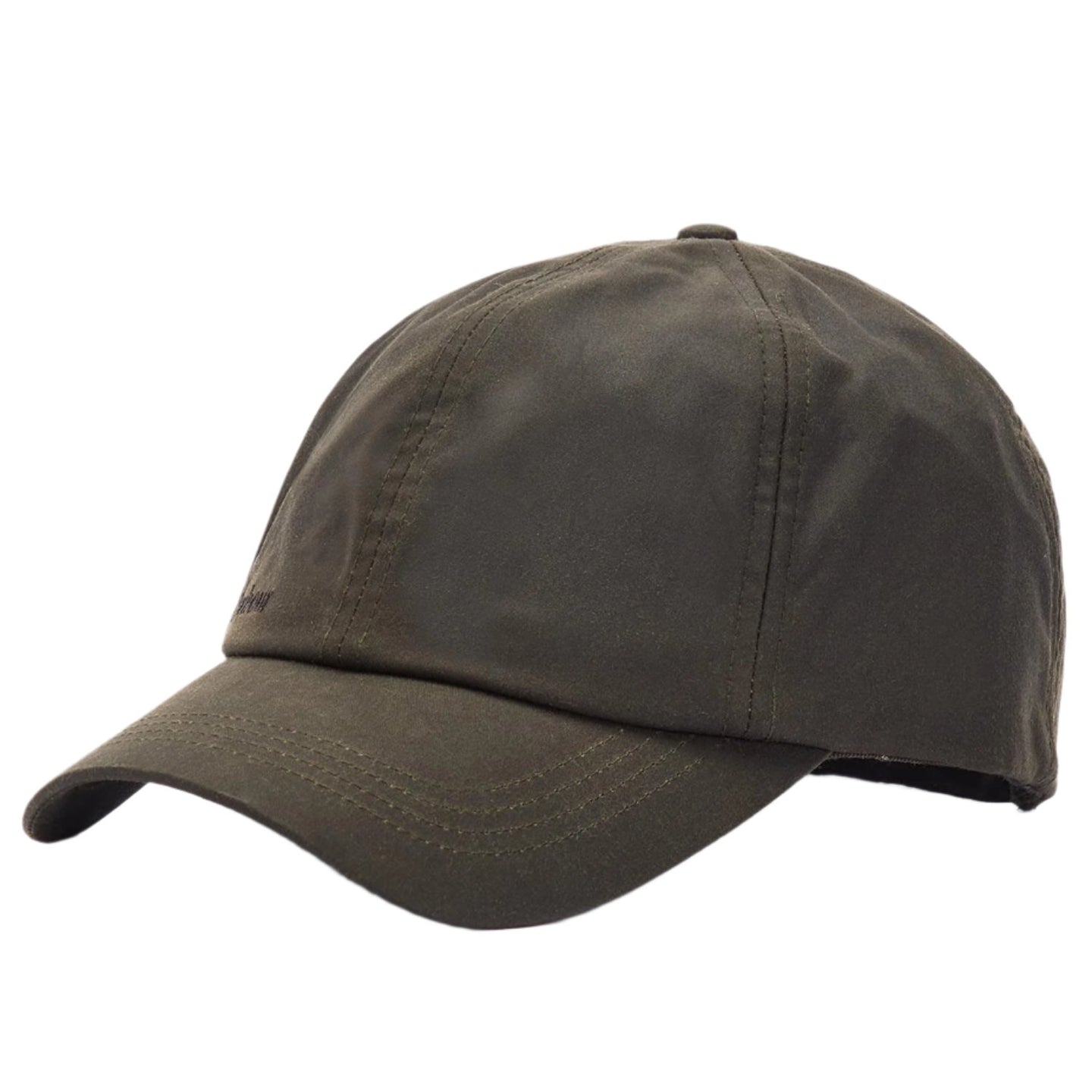 Barbour men's olive waxed cotton cap