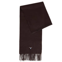 Barbour Unisex Scarf Plain Lambswool Rustic