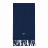Barbour Unisex Scarf Plain Lambswool True Navy