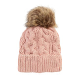 Barbour Womens Beanie Hat Penshaw Pink Blush