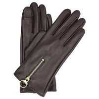 Barbour Womens Gloves Arlene Leather Brown/Muted
