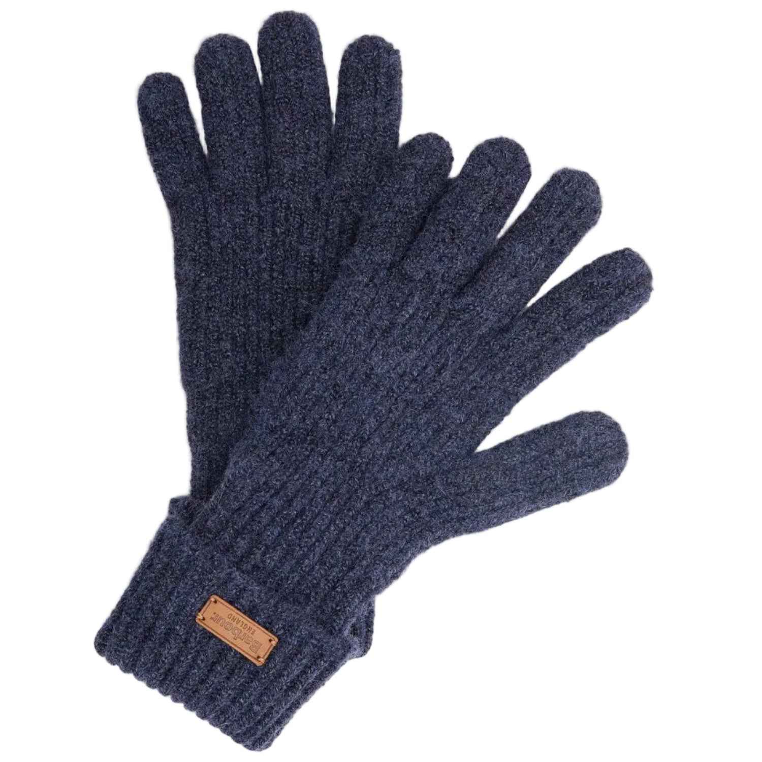 Barbour Womens Gloves Pendle Knitted Navy