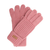 Barbour Womens Gloves Saltburn Knitted Dusty Pink