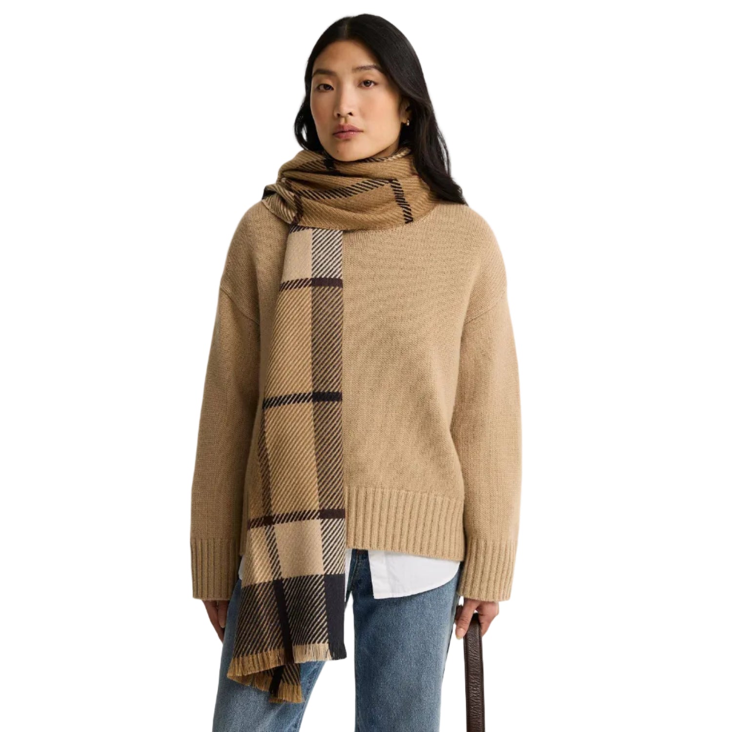 Barbour Womens Scarf Blair Tartan Birchwood Dress Tartan