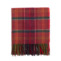 Barbour Womens Scarf Serena Tartan Cardinal/Classic Tartan