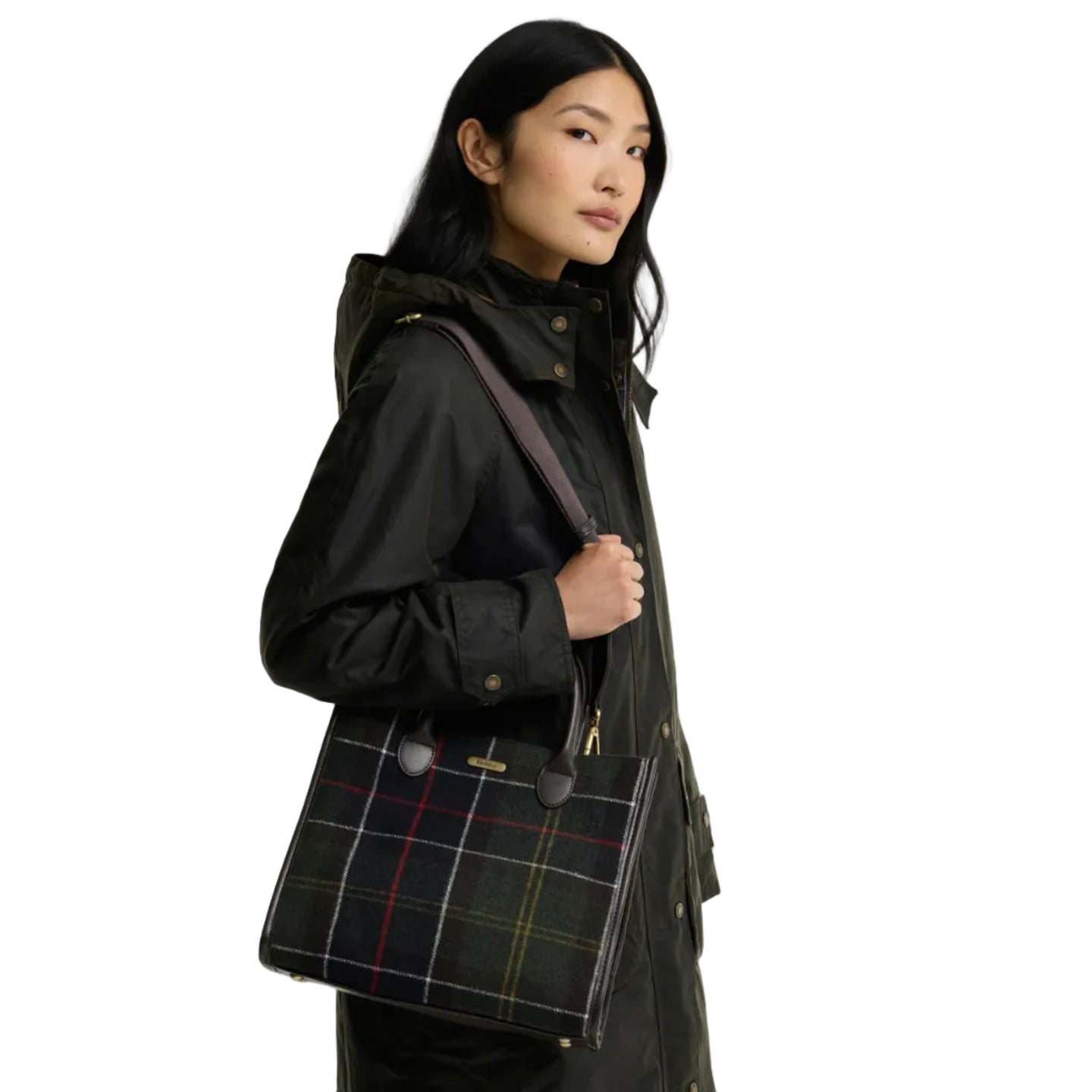 Barbour Womens Tote Bag Barrhill Tartan Classic Tartan