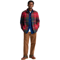 Barbour Woodlane Brushed Check Overshirt Winterberry Tartan
