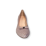 Bioeco women's beige leather slip-on shoe