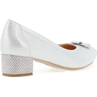 Bioeco women's silver leather shoe
