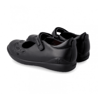 Biomecanics Girls School Shoe 221280-A Black Leather - Donaghys