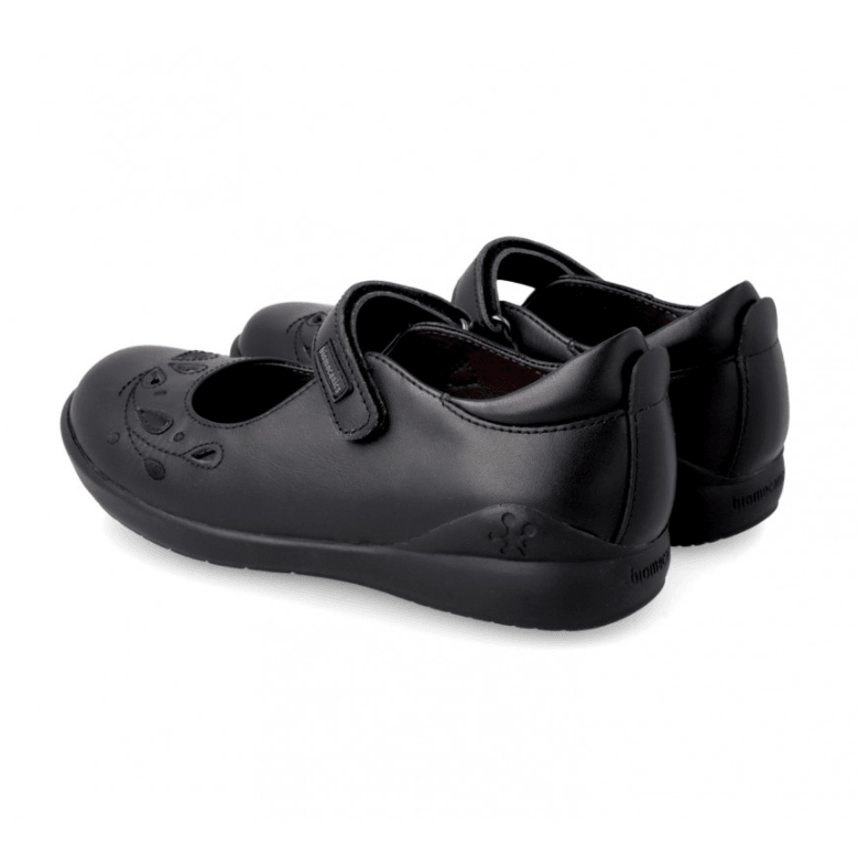Biomecanics Girls School Shoe 221280-A Black Leather - Donaghys