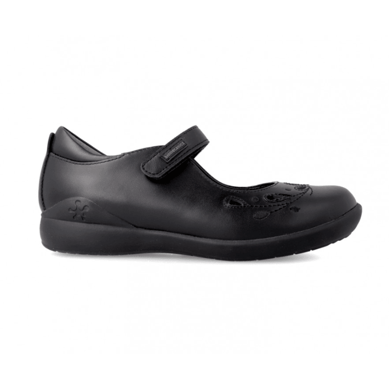 Biomecanics Girls School Shoe 221280-A Black Leather - Donaghys
