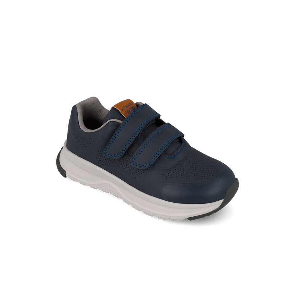 Biomecanics boys' navy trainers with blue stitching