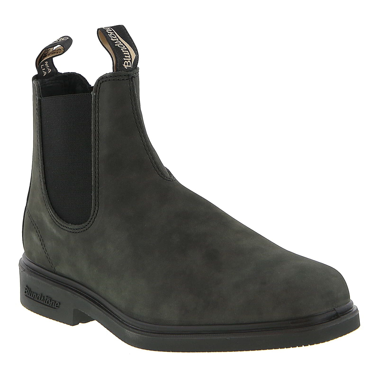 Blundstone women's black leather Chelsea boot with elasticated