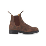 Blundstone women's brown leather Chelsea boot with elasticated