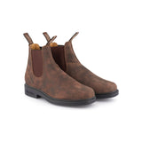 Blundstone women's brown leather Chelsea boot with elasticated
