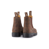 Blundstone women's brown leather Chelsea boot with elasticated