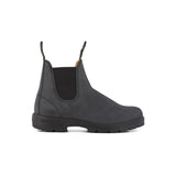 Blundstone women's black leather Chelsea boot with elasticated