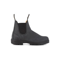 Blundstone women's black leather Chelsea boot with elasticated