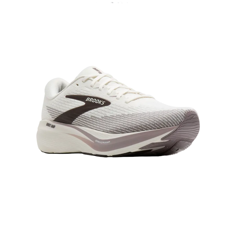 Brooks Mens Trainer Ghost Amp Coconut/Purple Dove/Raisin