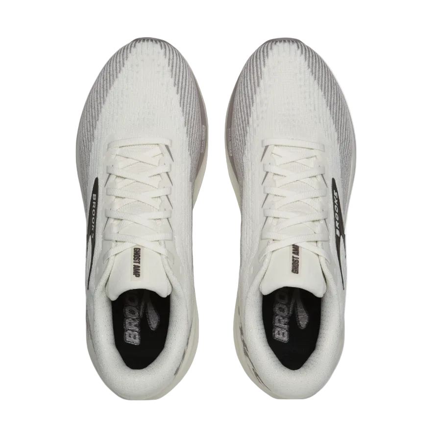 Brooks Mens Trainer Ghost Amp Coconut/Purple Dove/Raisin