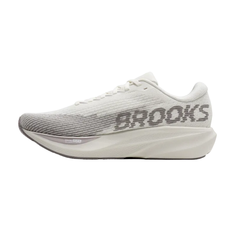 Brooks Mens Trainer Ghost Amp Coconut/Purple Dove/Raisin