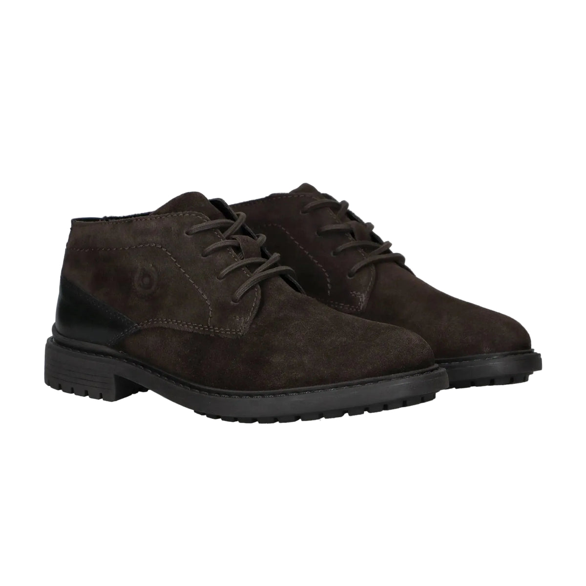 Bugatti men's dark brown leather ankle boots