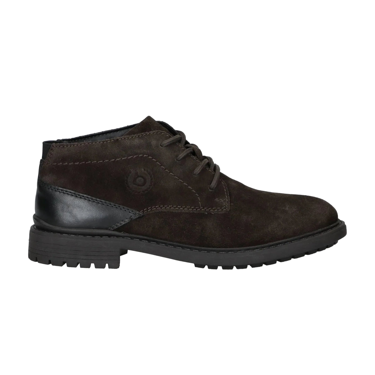 Bugatti men's dark brown leather ankle boots