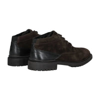Bugatti men's dark brown leather ankle boots