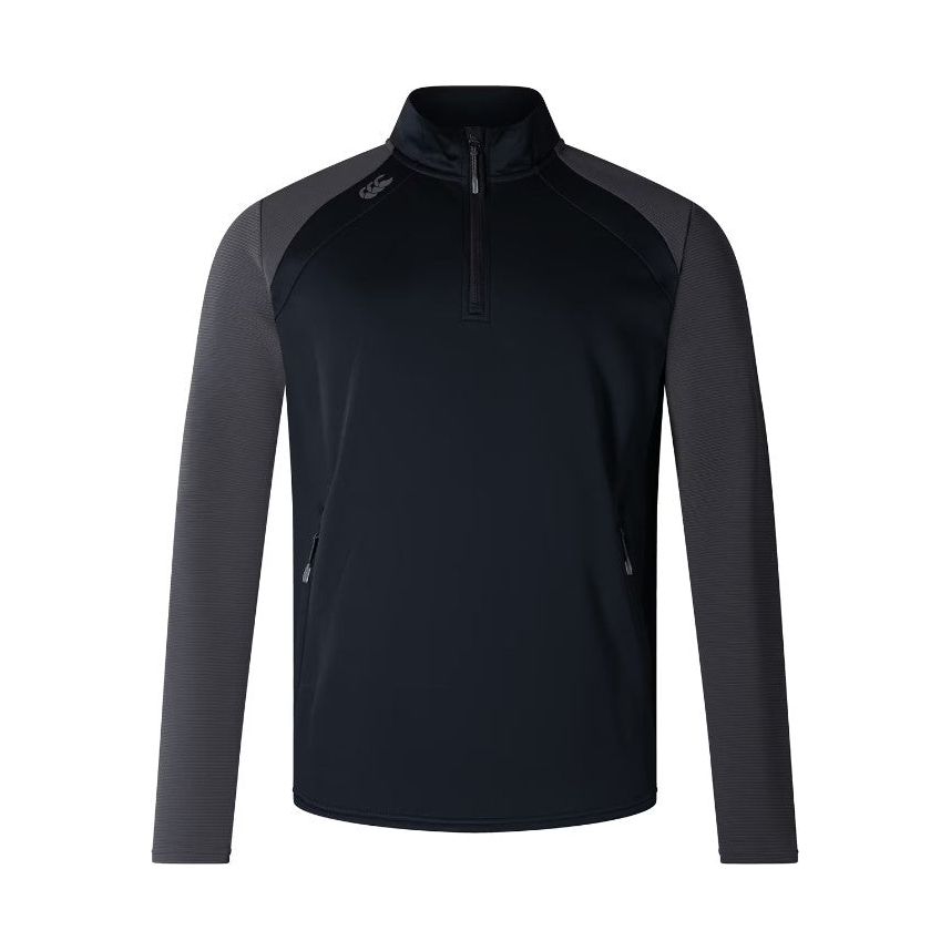 Canterbury Mens Elite 1/4 Zip Top Black