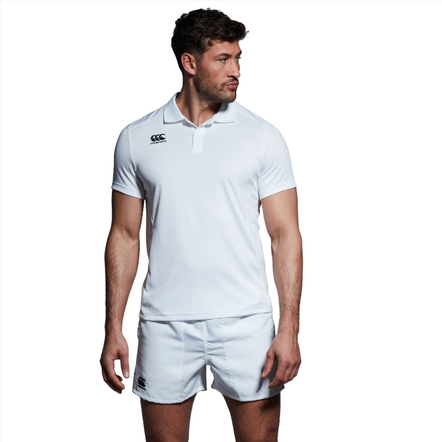 Canterbury Mens Club Dry Polo T-Shirt White