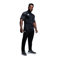 Canterbury Mens Stretch Tapered Poly Knit Pants Black - Donaghys