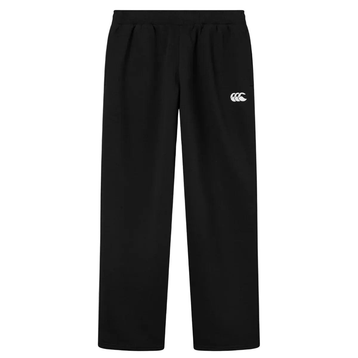 Canterbury Rakaia 2.0 men's black open-hem fleece joggers