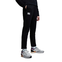 Canterbury Kids Stretch Tapered Poly Knit Black - Donaghys