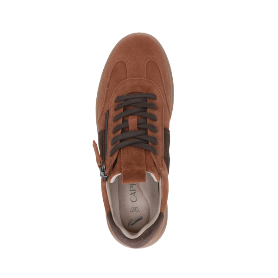 Caprice Womens Trainer 9-23608-45 Cognac Combination