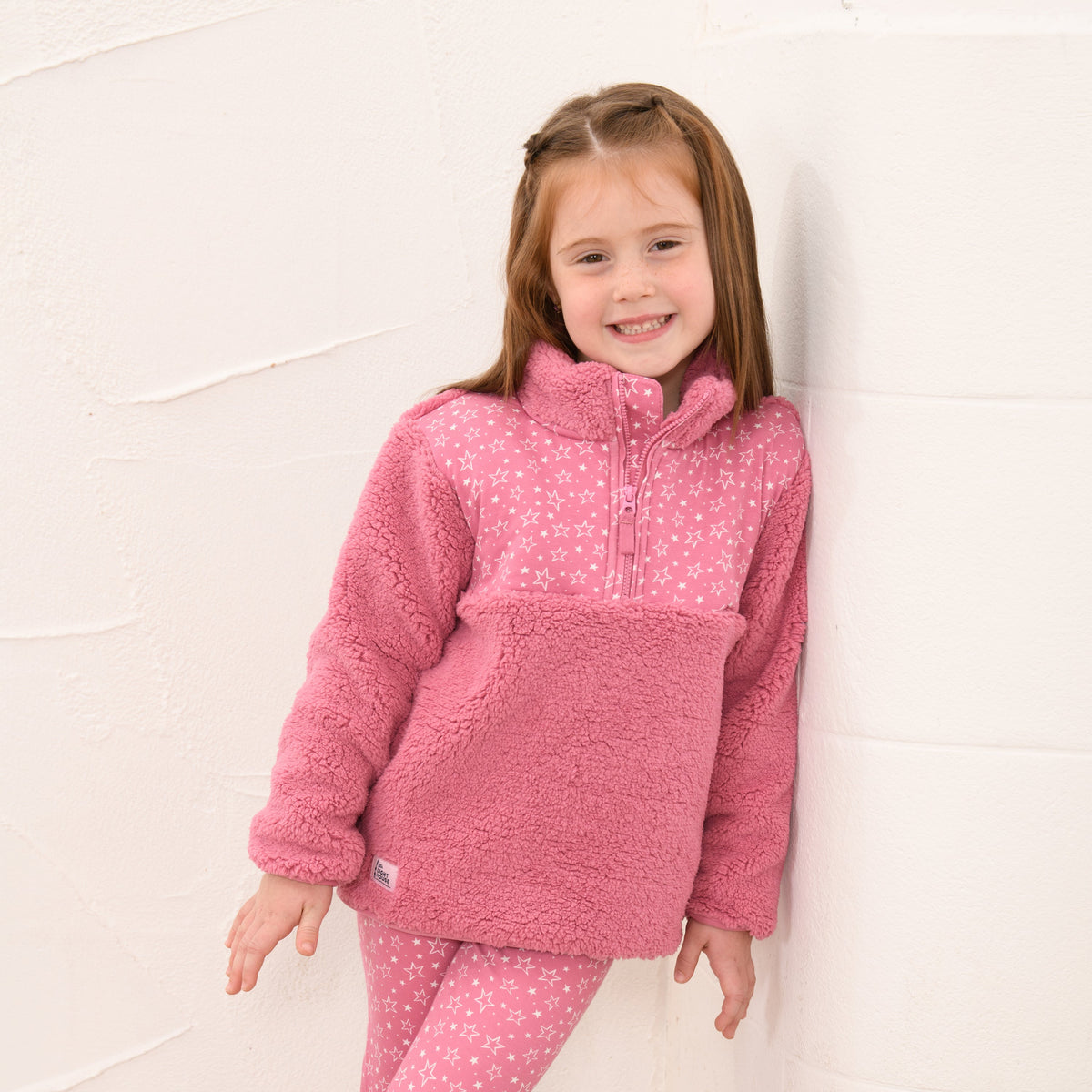 Lighthouse Cassie girls' rose pink fleece