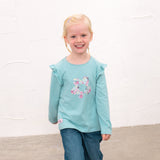 Lighthouse Girls Top Causeway Pastel Teal