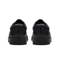 Clarks Boys School Shoe Lorcam Loop Y Black Leather