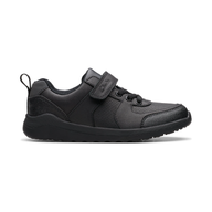 Clarks Boys Shoe Daze Bright K Black Leather