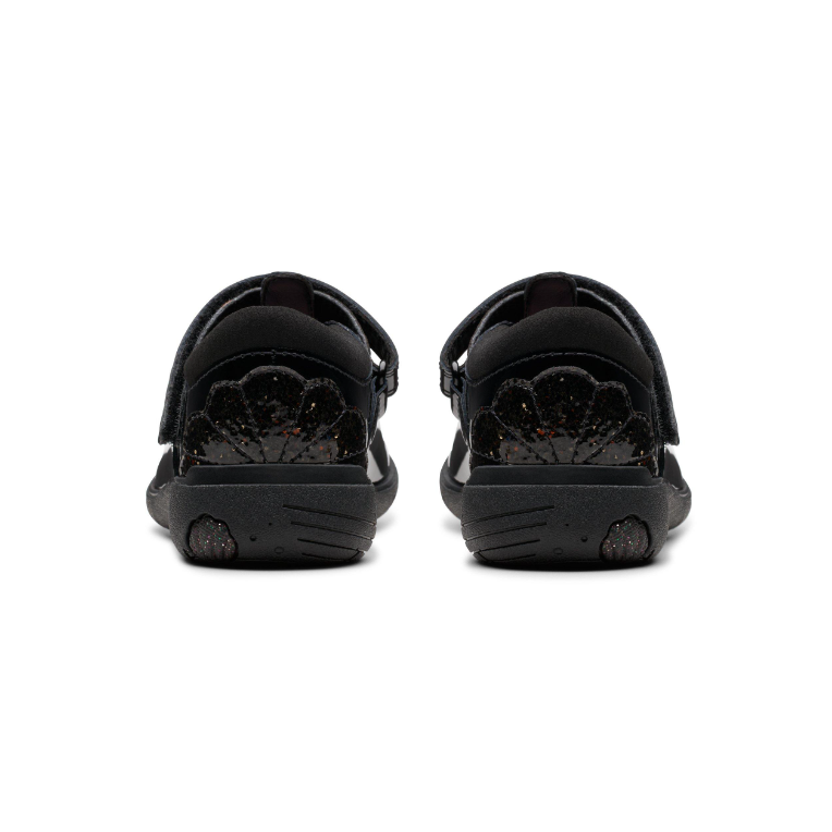 Clarks Girls Shoe Relda Gem K. Black Patent