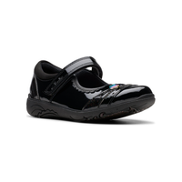 Clarks Girls Shoe Relda Spark K. Black Patent