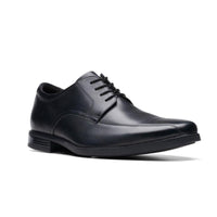 Clarks Mens Howard Over Shoe Black Leather