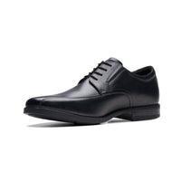 Clarks Mens Howard Over Shoe Black Leather