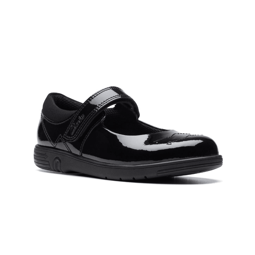 Clarks black girls deals shoes