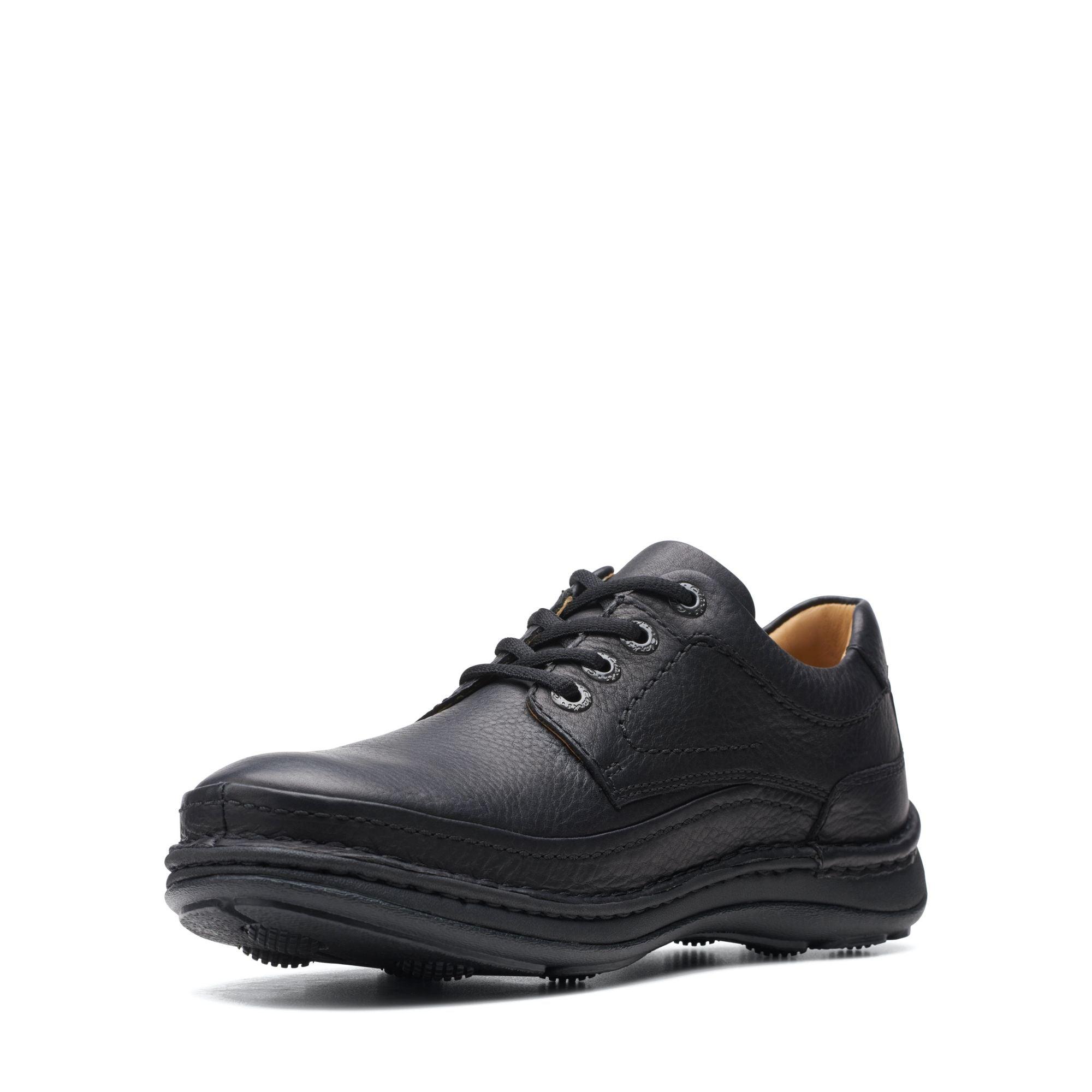 Clarks Mens Shoe Nature Three Black Leather - Donaghys