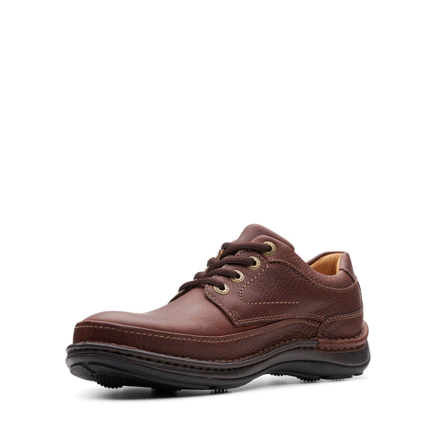 Clarks Mens Shoe Nature Three Mahogany Leather - Donaghys