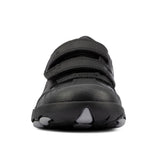 Clarks Boys School Shoe Rex Stride K Black Leather - Donaghys
