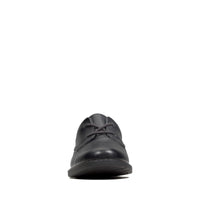 Clarks Boys School Shoe Scala Loop K Black Leather - Donaghys
