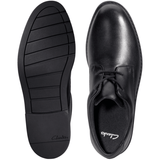 Clarks Boys School Shoe Scala Loop Y Black Leather - Donaghys