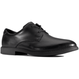 Clarks Boys School Shoe Scala Loop Y Black Leather - Donaghys